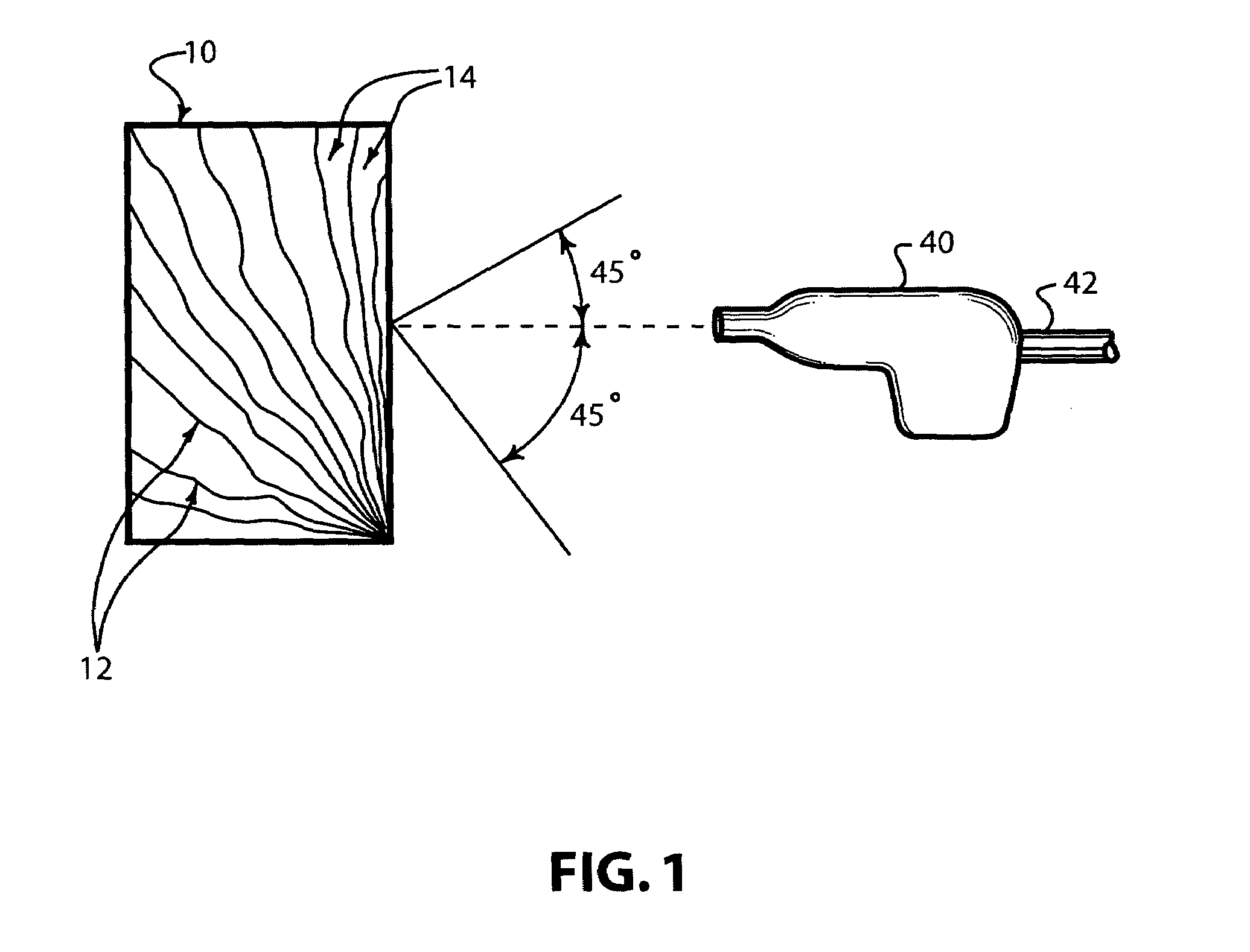 Process for treating wood with a mixture of garnet particles and glass beads