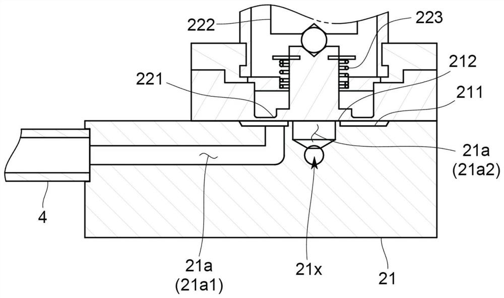 Liquid material vaporization device