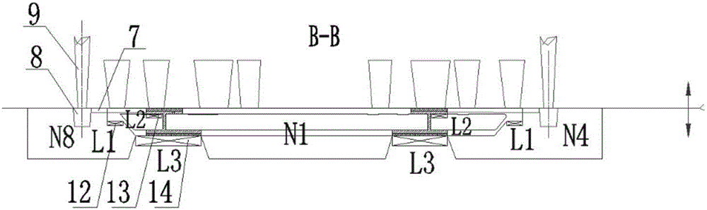 Casting technological method of large-size magnesium alloy flat structural component