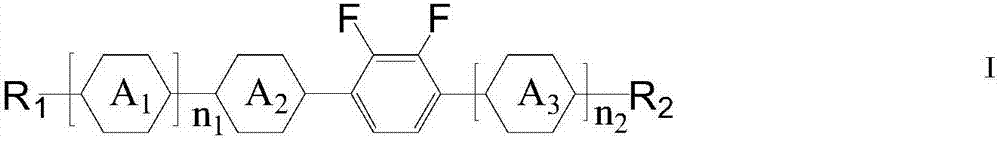 Positive and negative mixed liquid crystal combination and application thereof