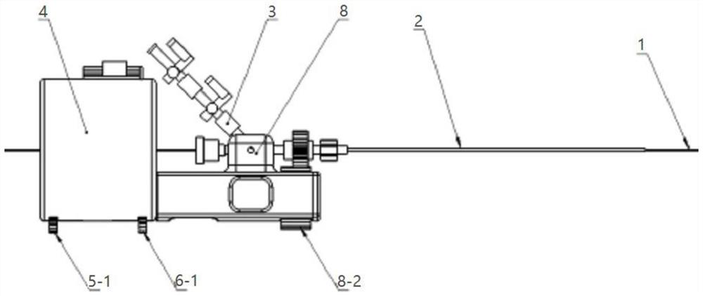 Tube and wire driving device of vascular intervention surgical robot