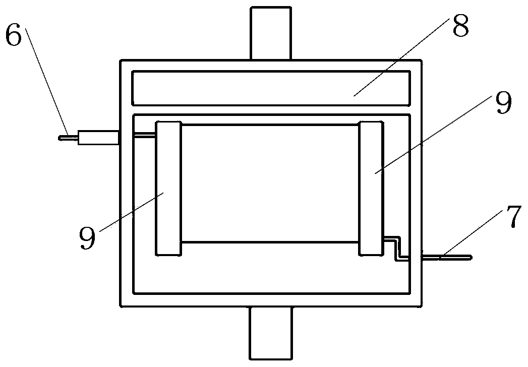 Large-flow flat plate organic waste gas plasma treatment device