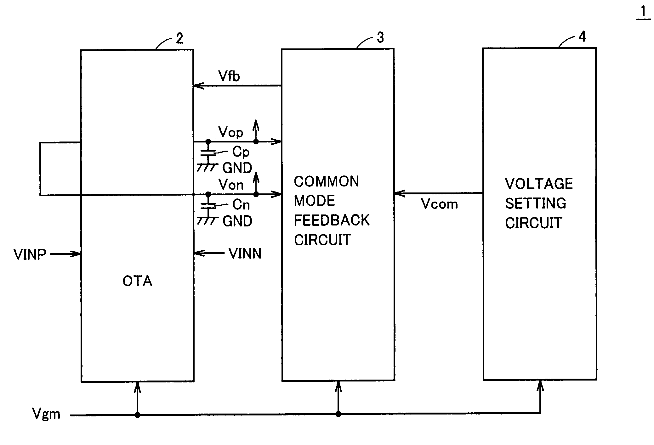 Operational amplifier generating desired feedback reference voltage allowing improved output characteristic