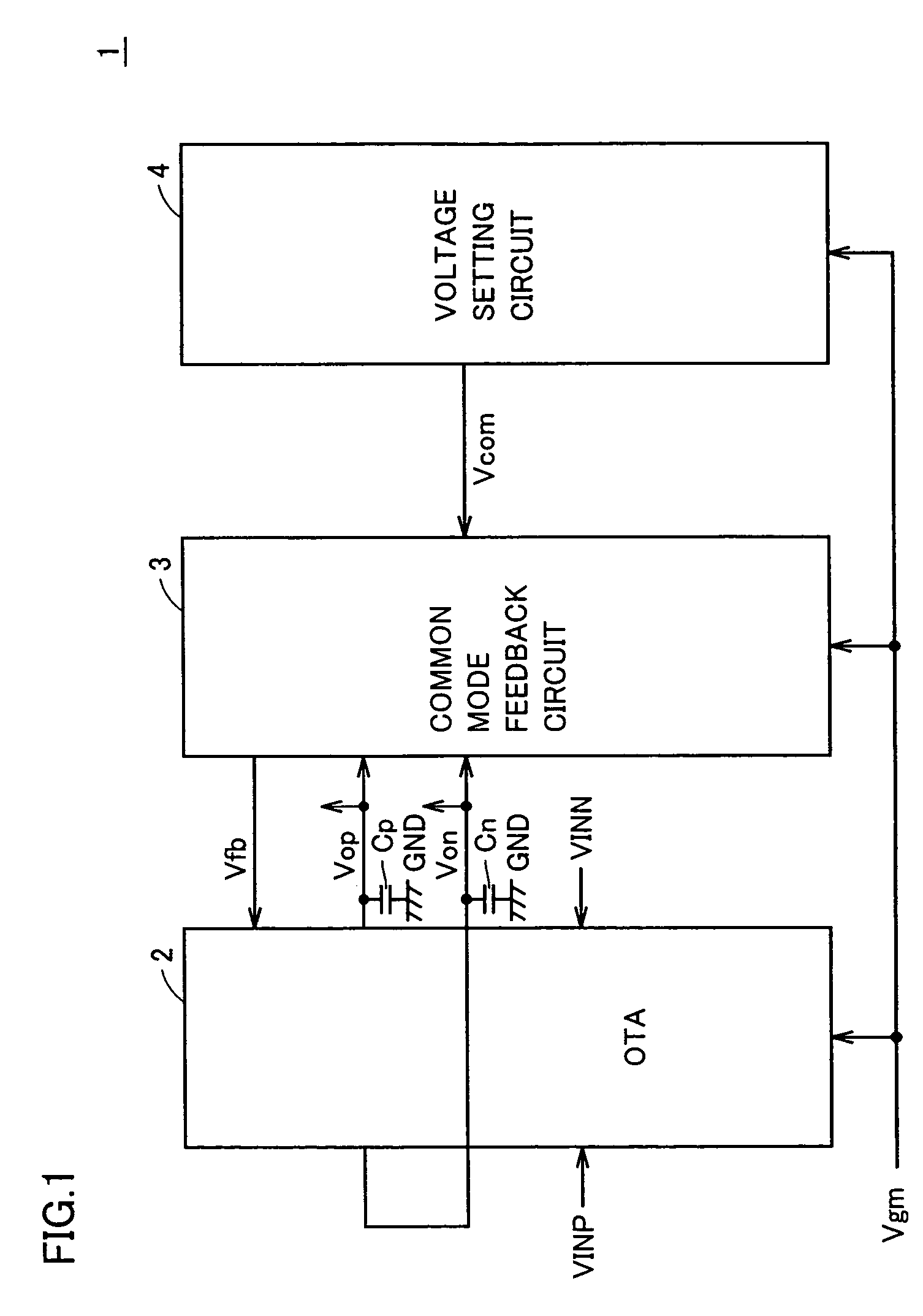 Operational amplifier generating desired feedback reference voltage allowing improved output characteristic