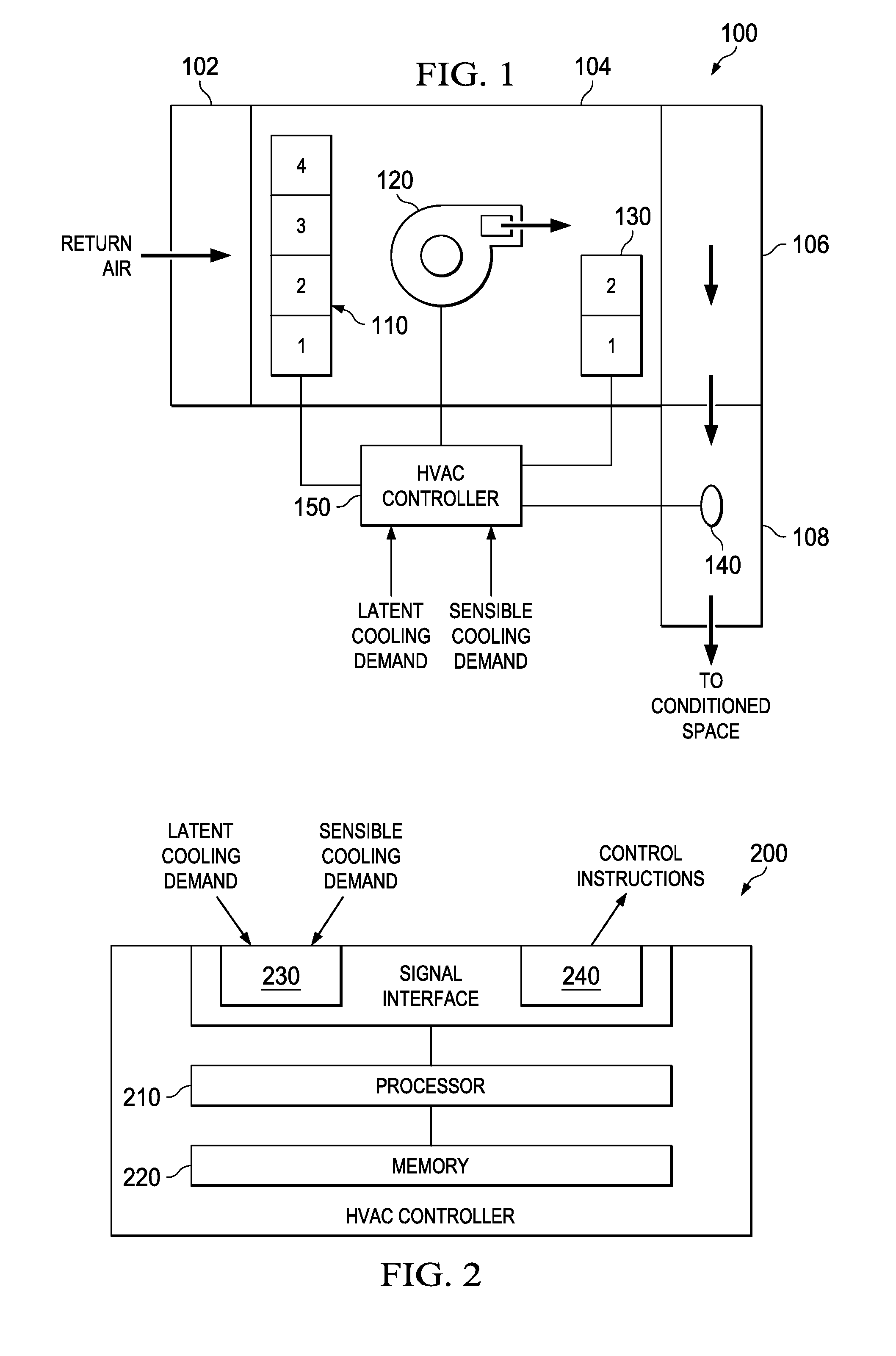 Constant air volume HVAC system with a dehumidification function and discharge air temperature control, an HVAC controller therefor and a method of operation thereof