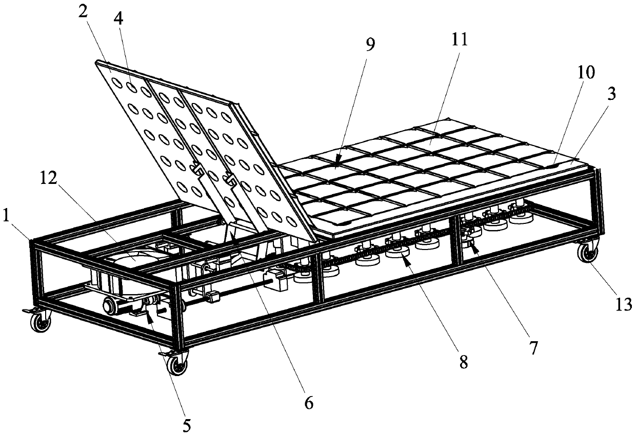 Pressure injury preventive sickbed