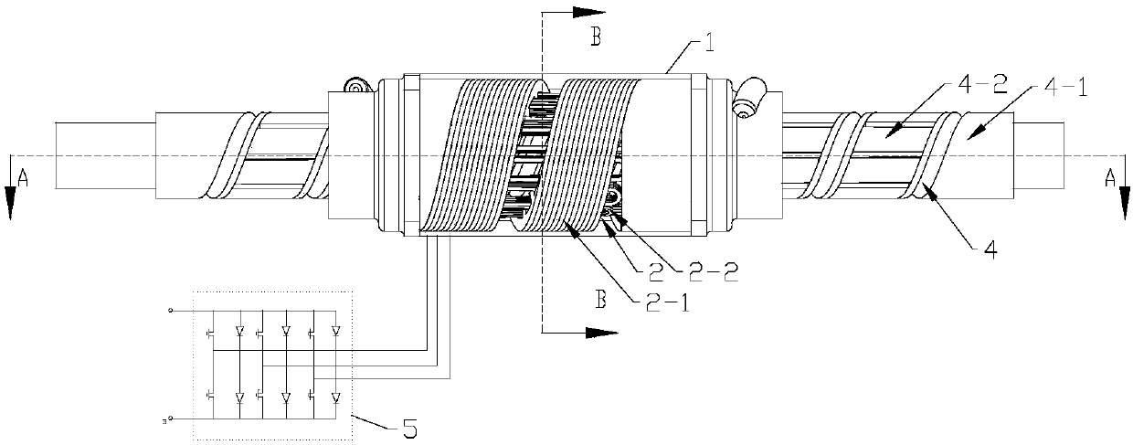 Permanent magnet synchronous spiral linear motor