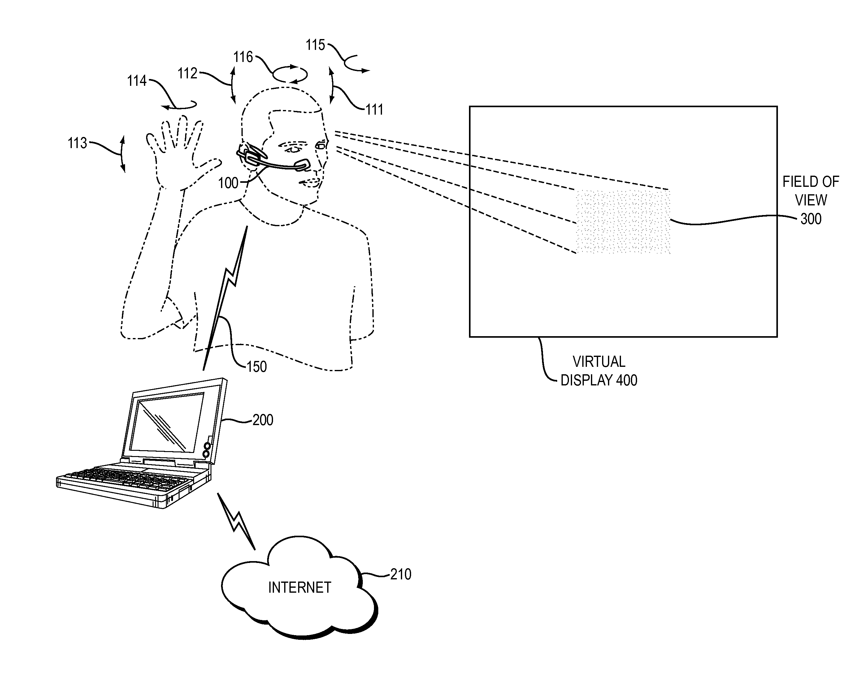 Advanced remote control of host application using motion and voice commands