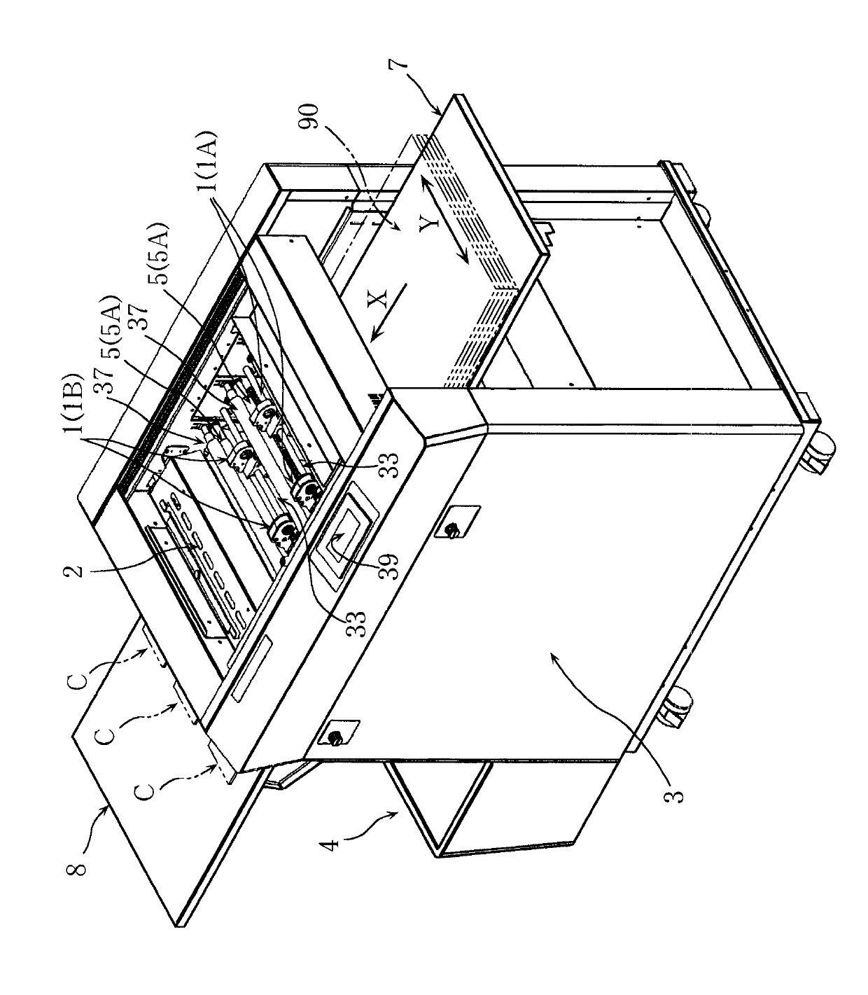 Automatic card cutting device