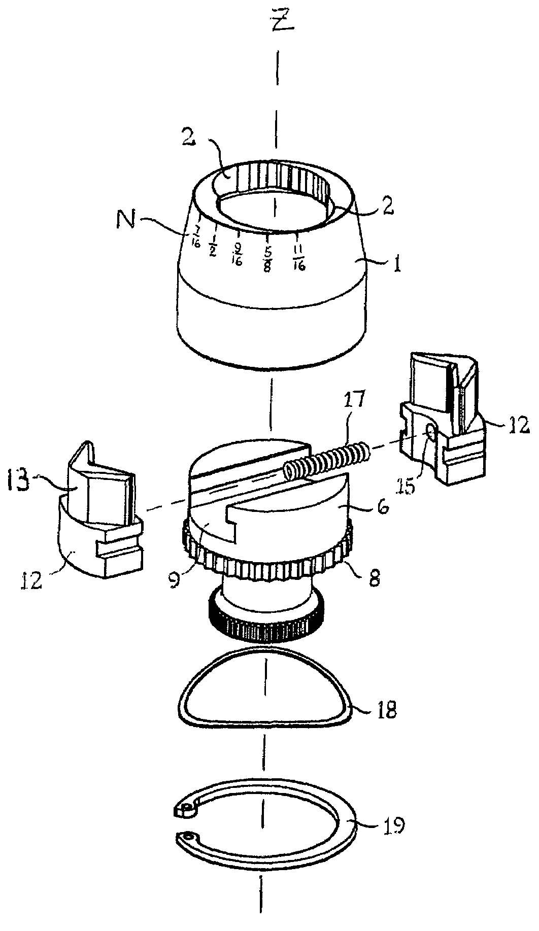 Adjustable socket