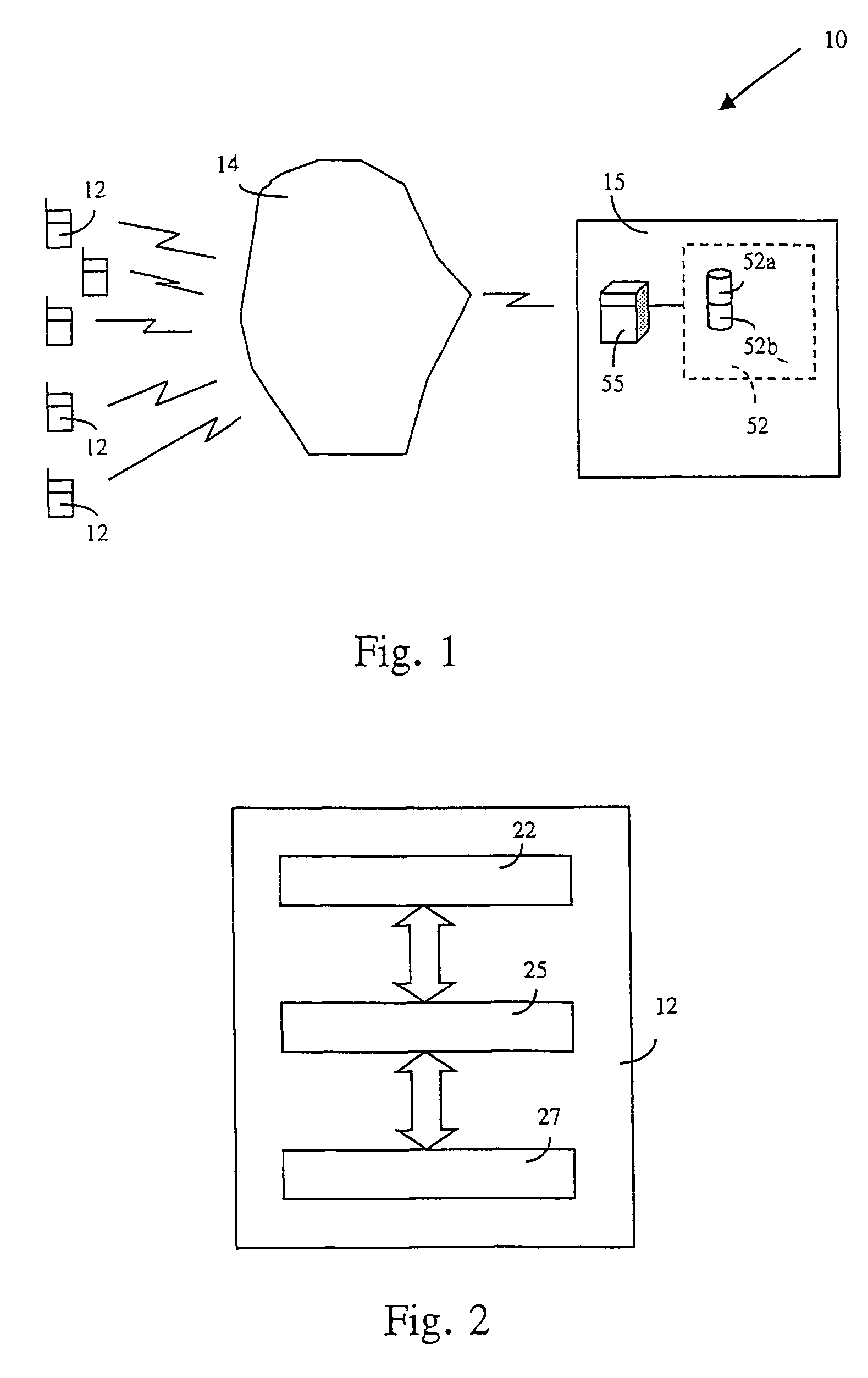 System and method for identifying the position of mobile terminals