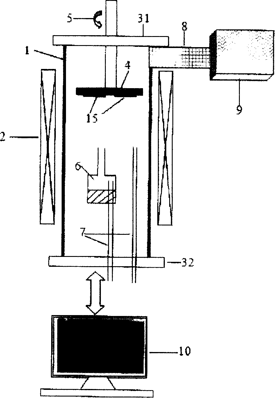 Hydride gas-phase epitaxy apparatus for preparing nitride monocrystalline substrate