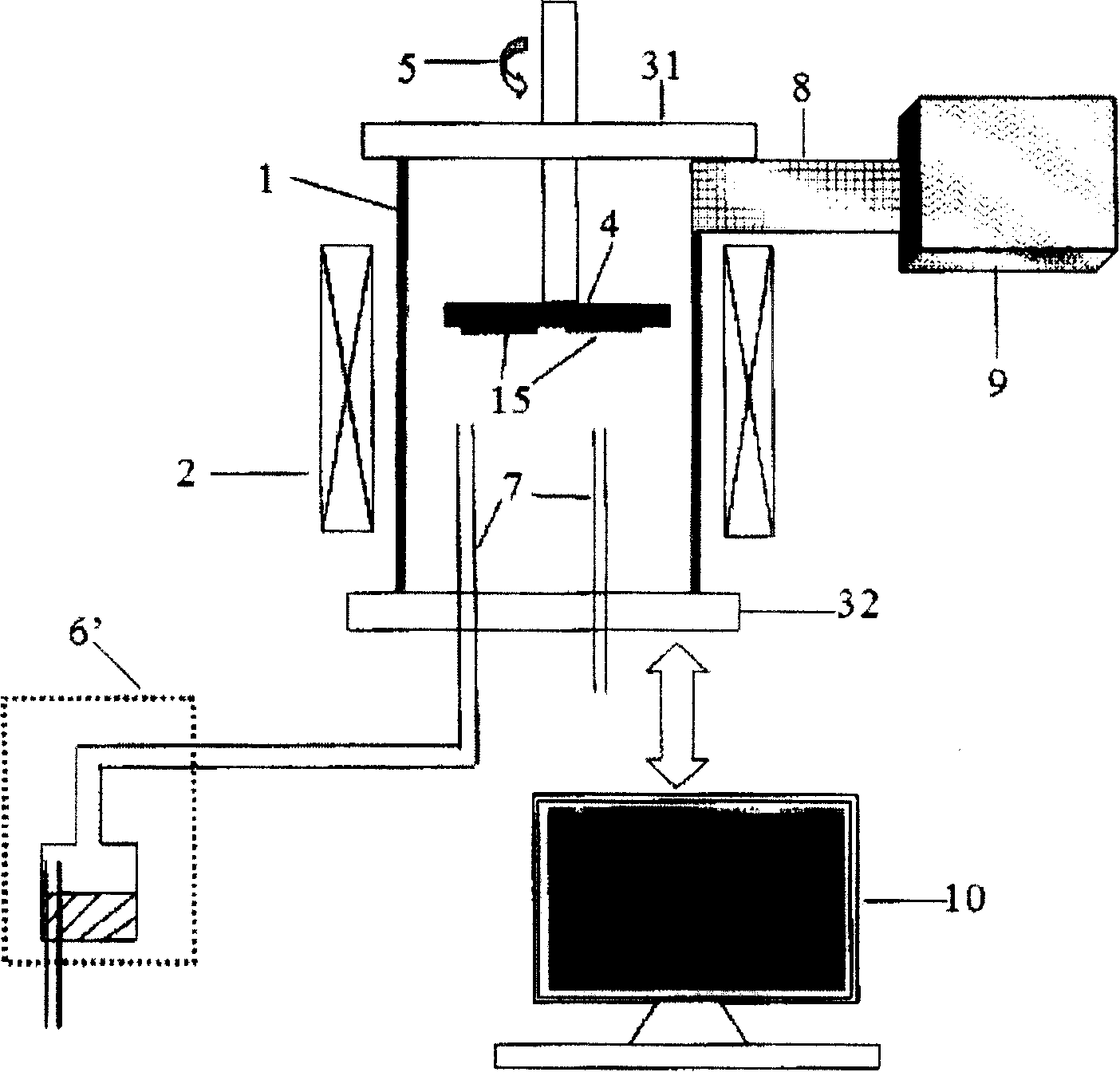 Hydride gas-phase epitaxy apparatus for preparing nitride monocrystalline substrate