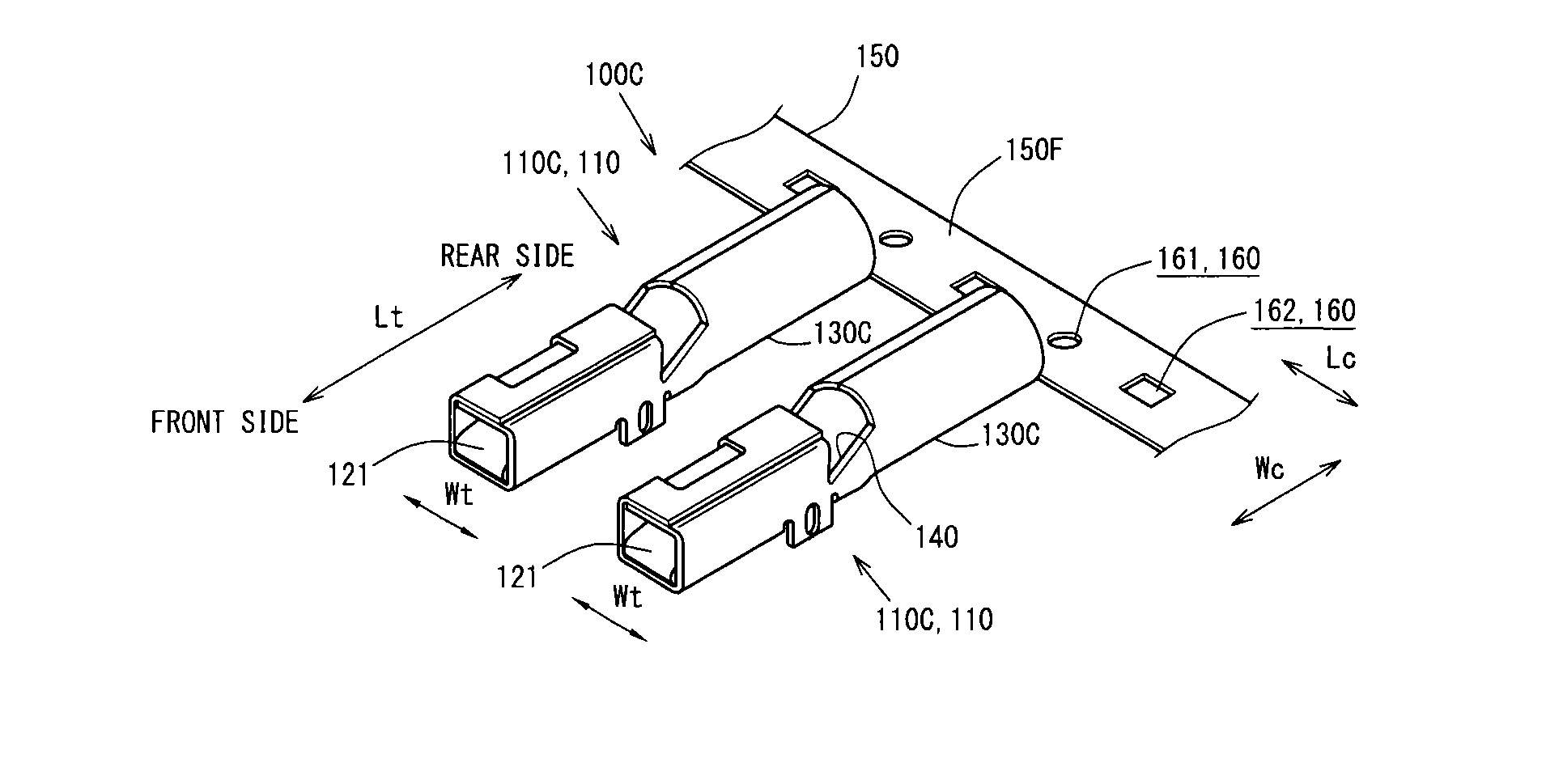 Terminal connection strip, method of manufacturing crimp terminal, wire crimping device, and method of crimping wire