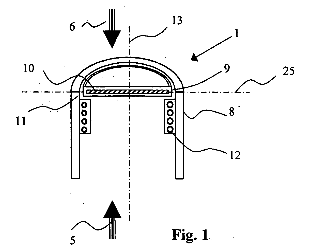 Device for determining a condition of flow in a respiration system