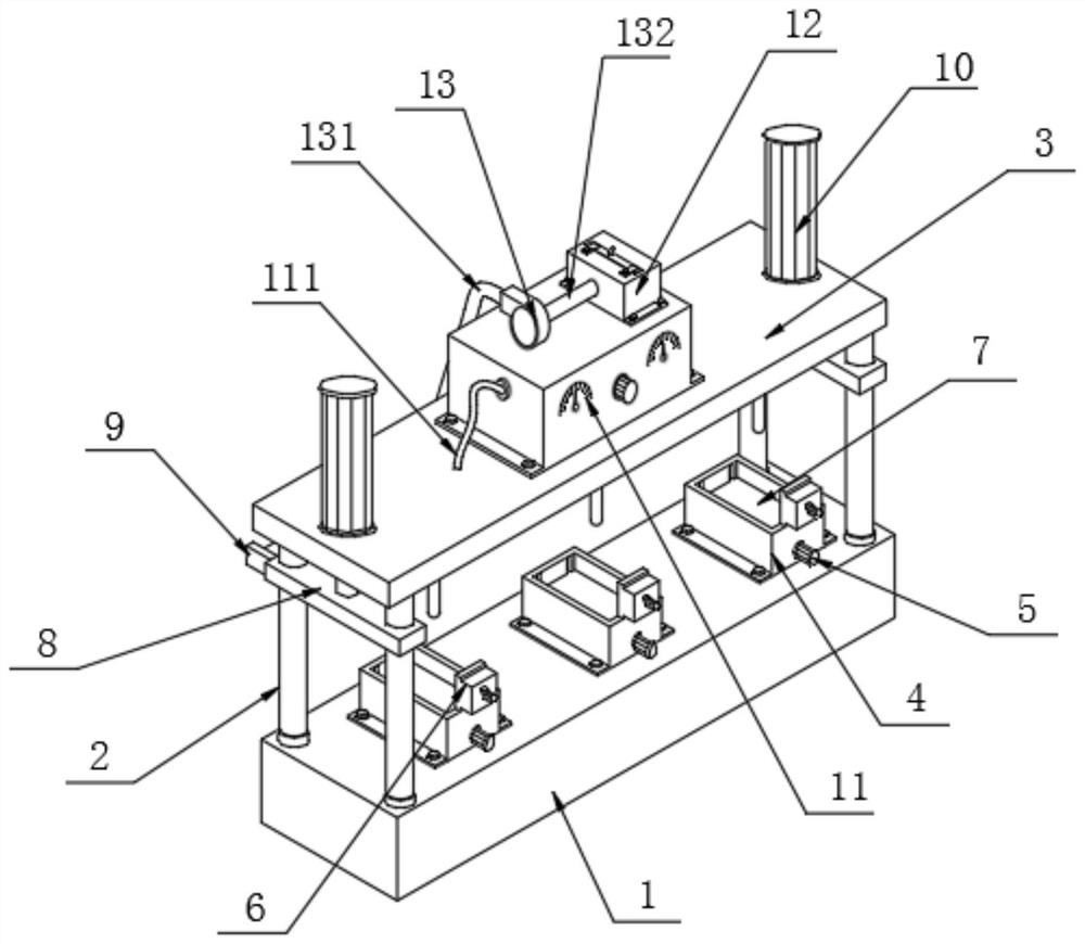 A lithium battery plate welding mold