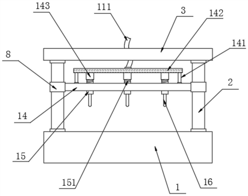 A lithium battery plate welding mold