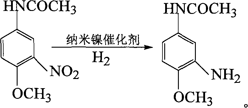 Method for synthesizing 3-amino-4-methacetin by catalytic hydrogenation