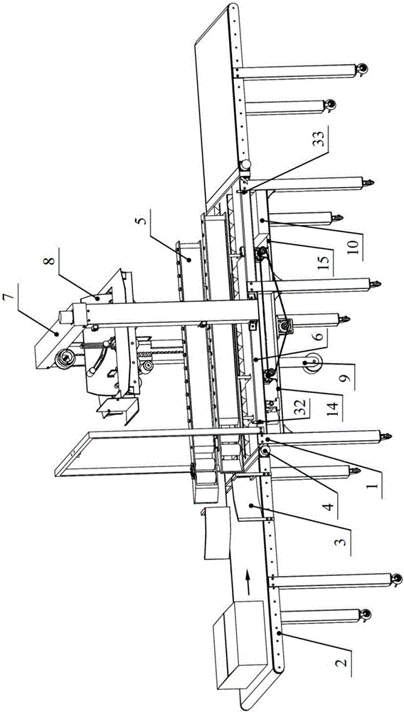 Full-automatic adhesive tape carton sealing machine for multi-specification express cartons and working method