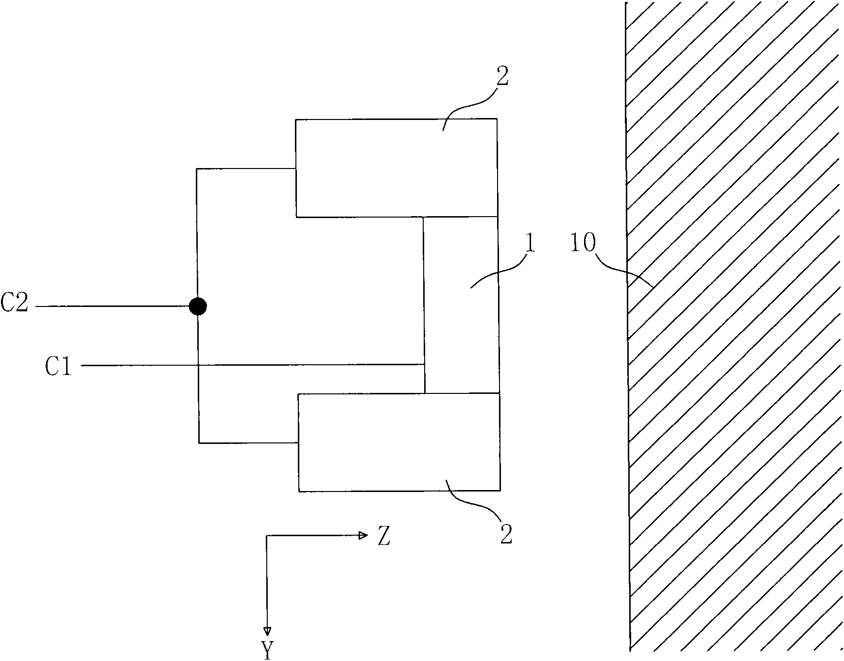 Ultrasound dynamic elastic imaging probe and method