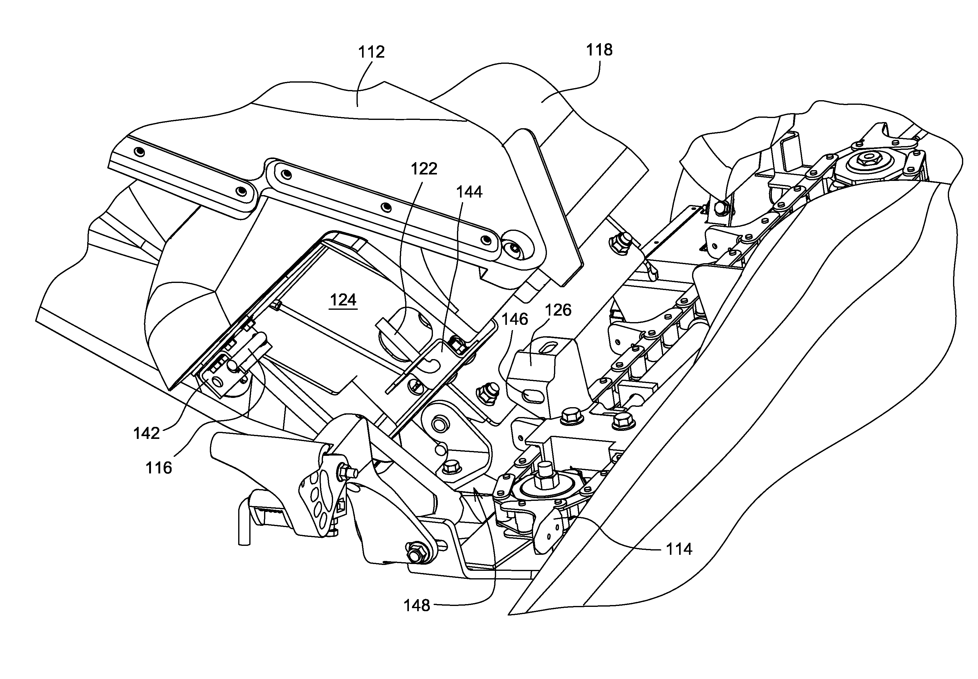 Tilt Out Corn Head End Fender