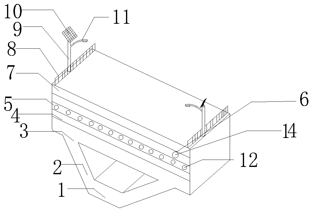 Colorful UHPC bridge system with functions of melting ice and snow and degrading tail gas