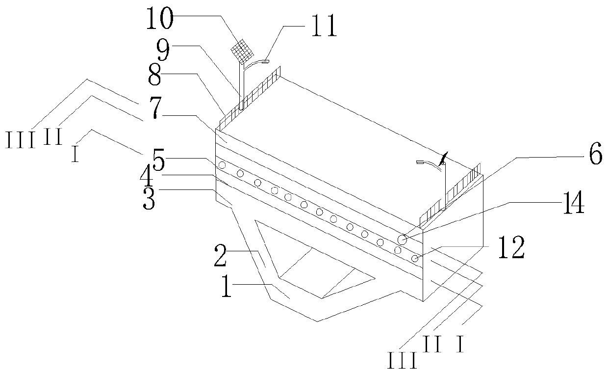 Colorful UHPC bridge system with functions of melting ice and snow and degrading tail gas