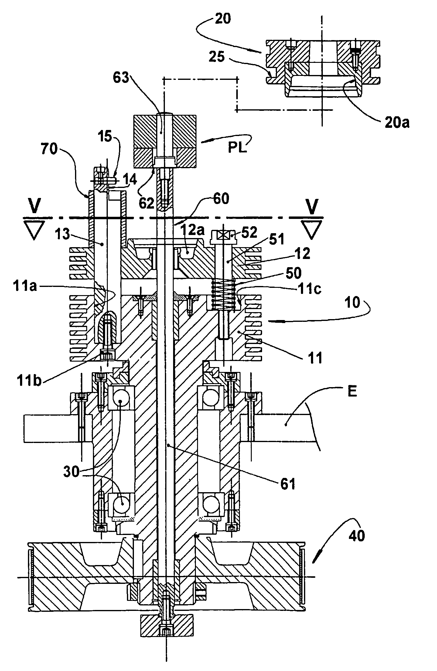 Centrifugation injection mold