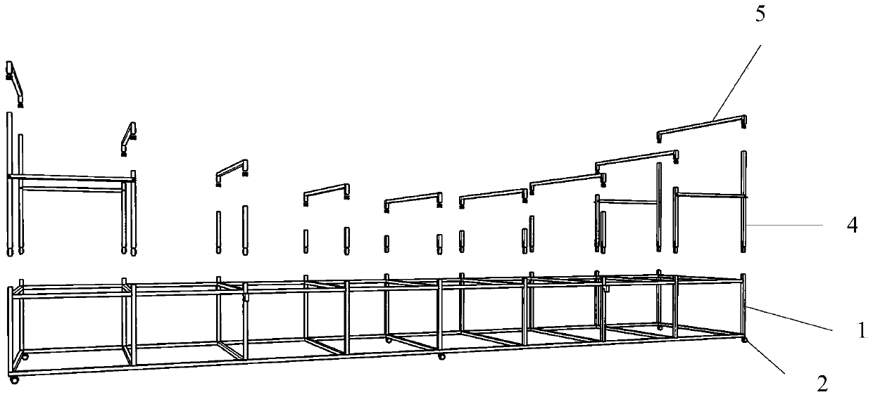 How to use the integrated auxiliary device for transportation and hoisting of super-large special-shaped ceiling units