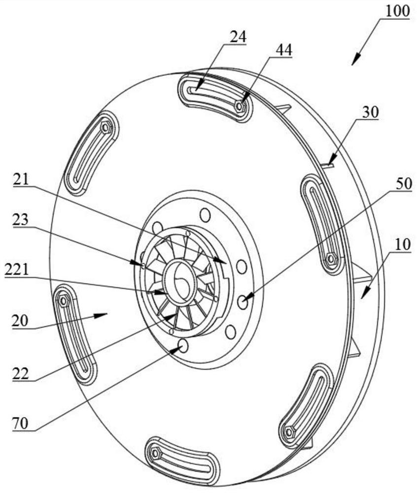 Closed impeller capable of being adjusted in multiple modes