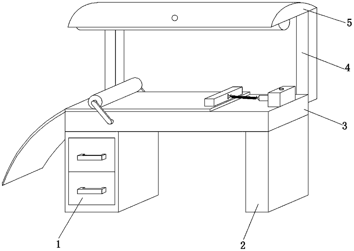 Automatic dragging device for long-scroll writing and painting paper