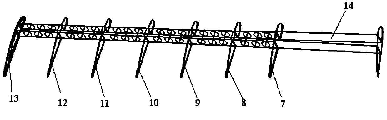 Propeller arrangement structure capable of achieving internally cooperative jet flow and controlling method