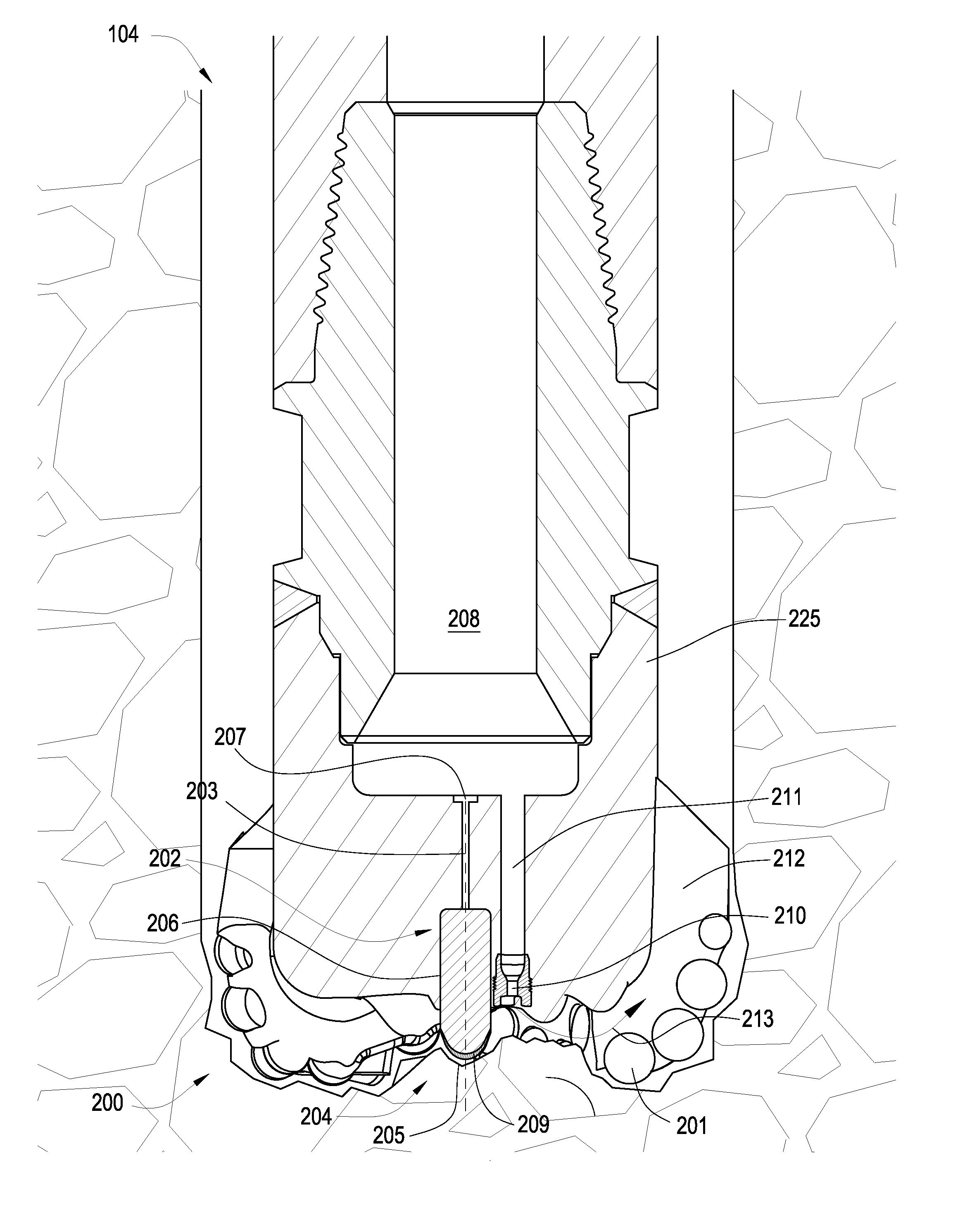 Jet Arrangement for a Downhole Drill Bit