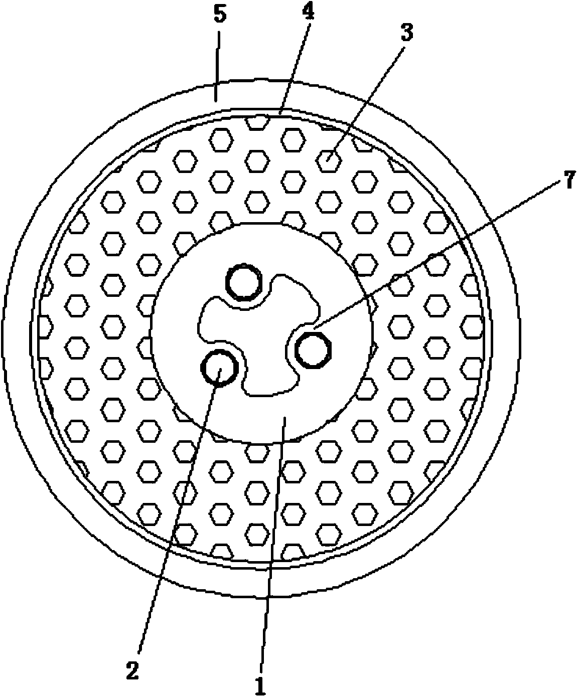 Carbon dioxide electric welding machine connecting cable and manufacturing method thereof