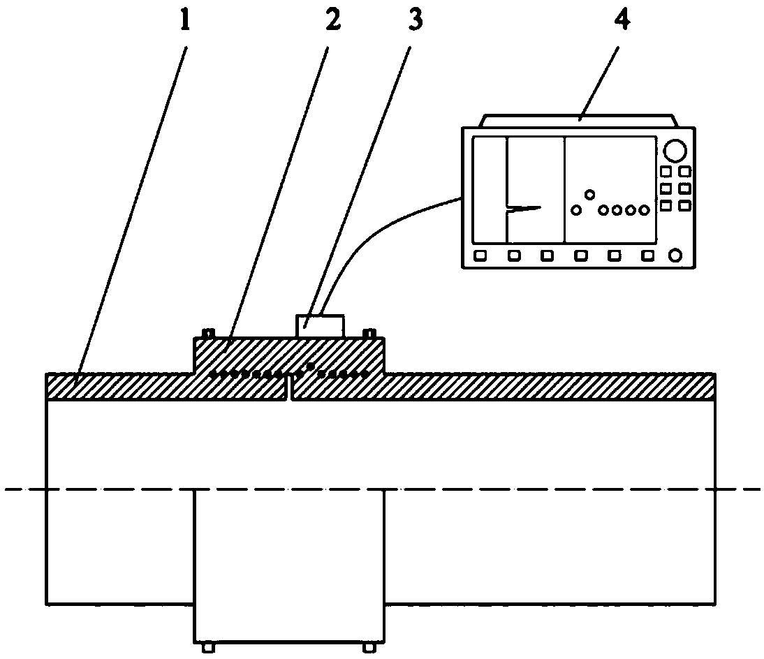 Ultrasonic detection method for defect automatic identification auxiliary electric melting joint smart phased array