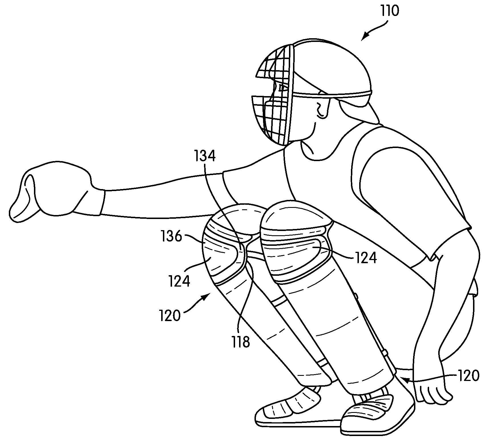 Protective knee covering