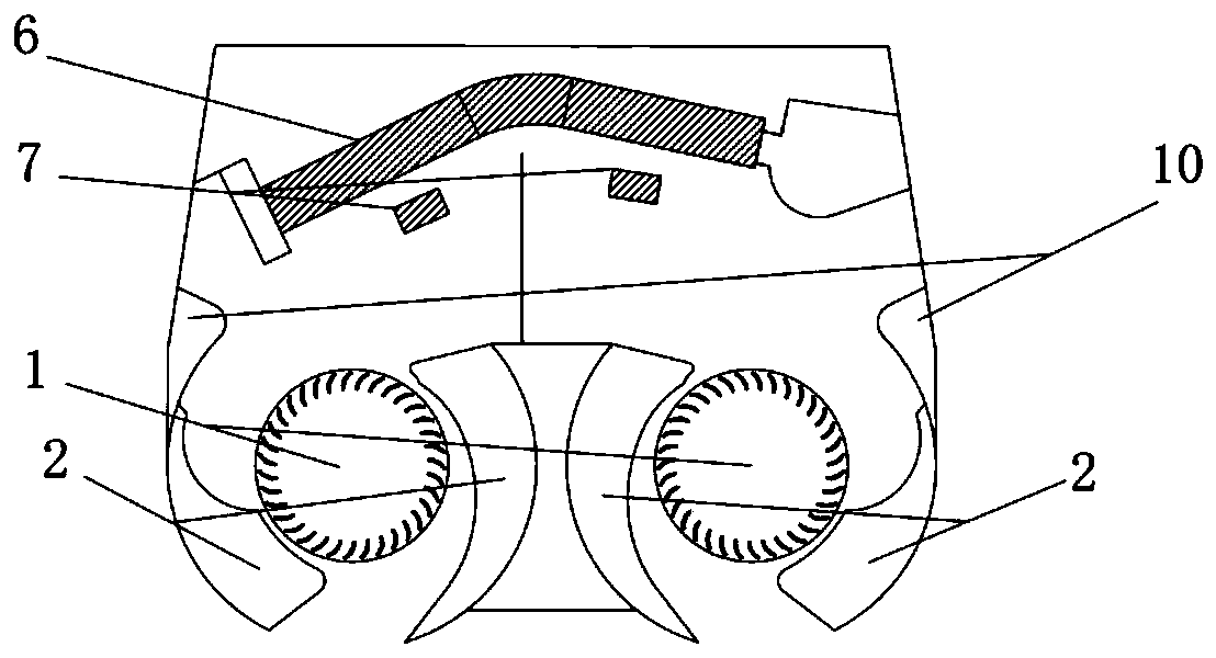 Air flue structure and air conditioner