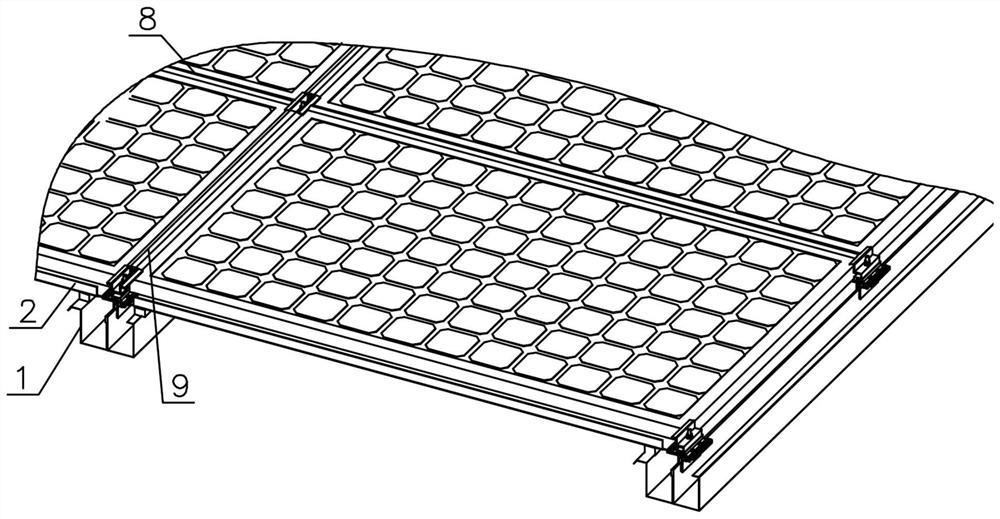 A bipv waterproof system for mountain-shaped gutters