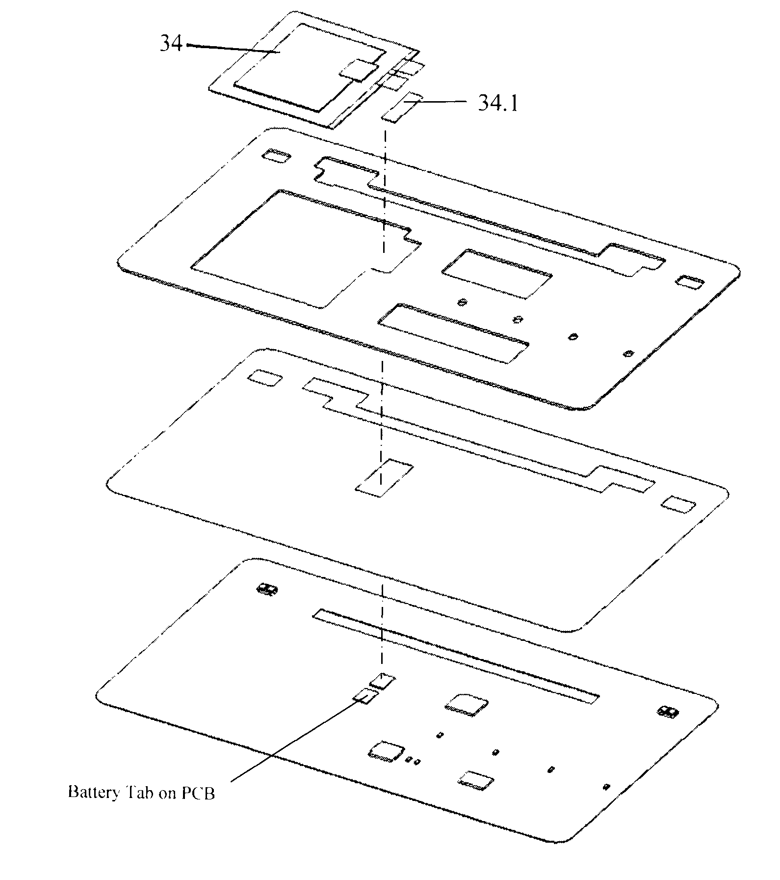 Laminated electronic card assembly