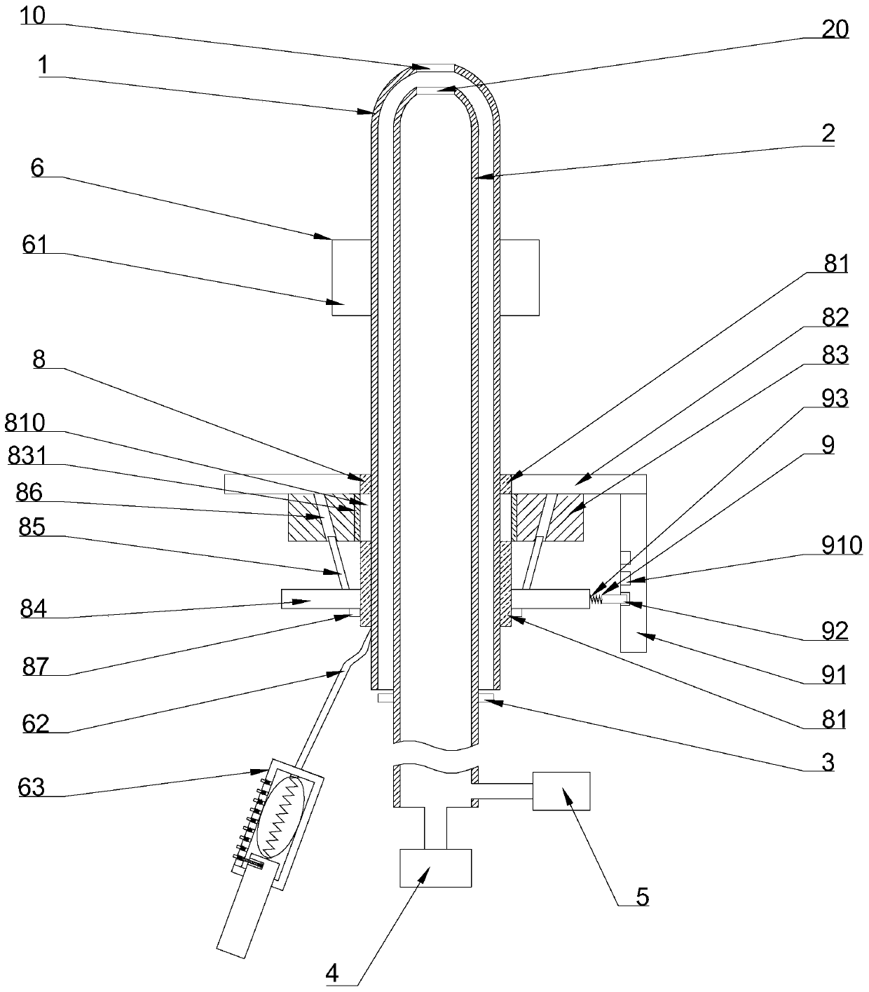 Novel intestinal obstruction catheter with rushing and suction functions