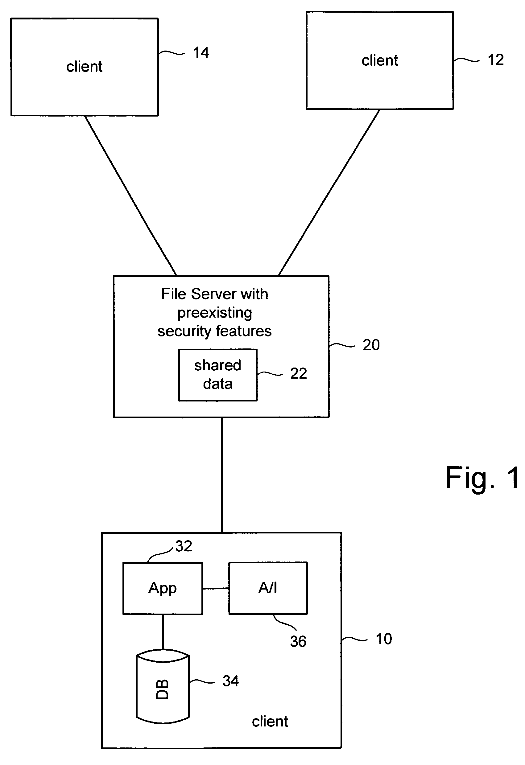 Using a file server as a central shared database