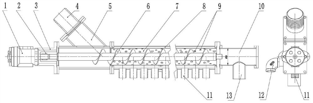 Conveying and homogenizing distribution device for solid-liquid mixed fluid