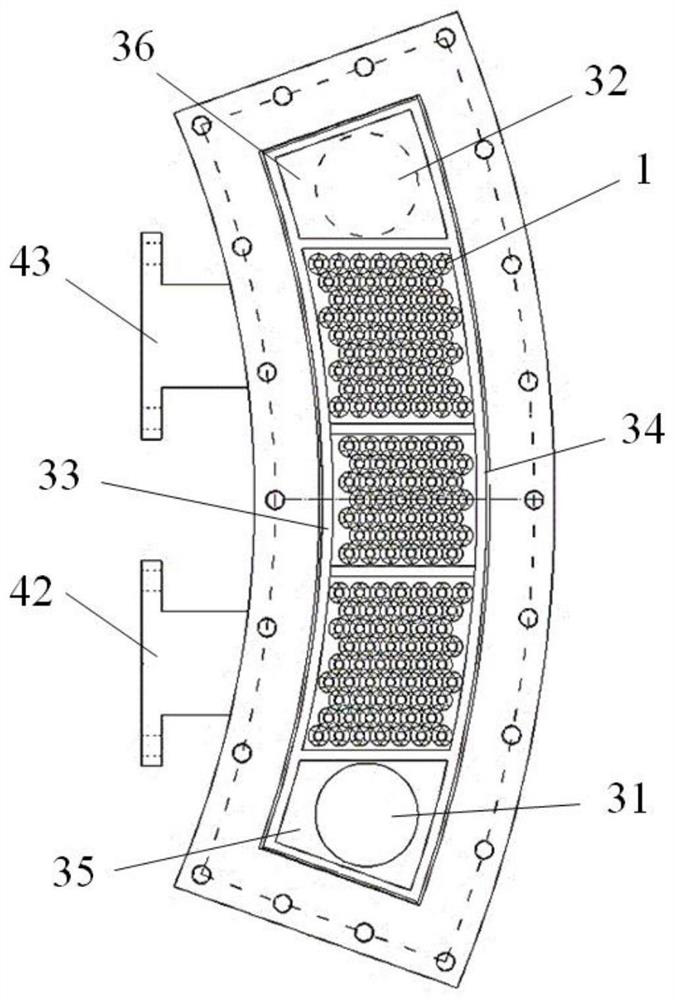 Ship outboard conformal cooler and ship cooling system