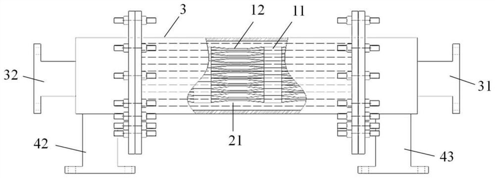 Ship outboard conformal cooler and ship cooling system