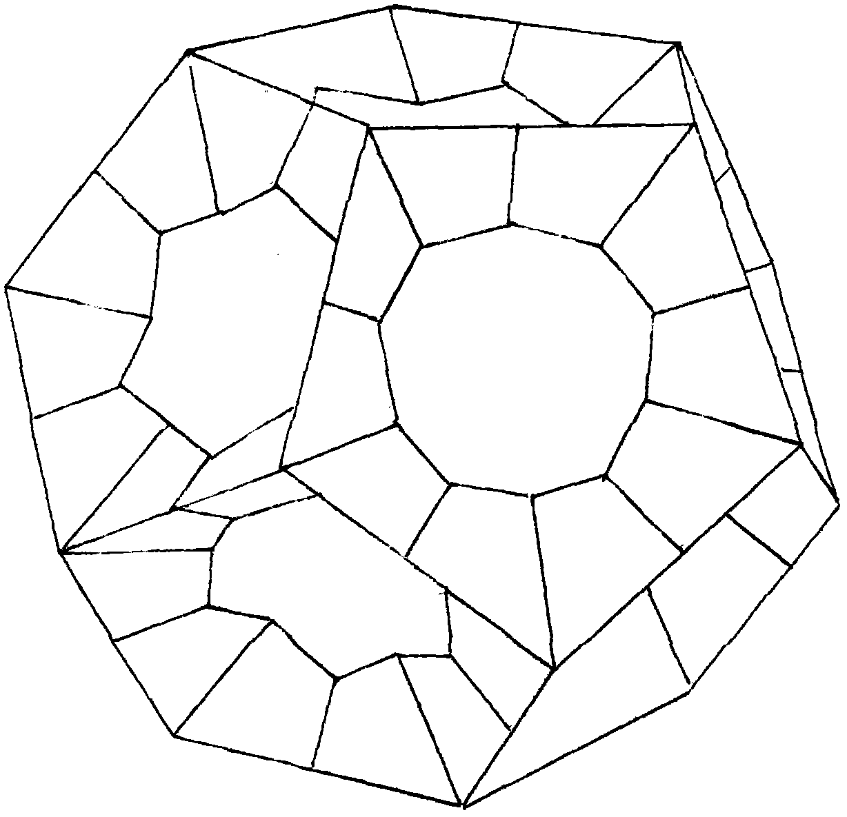 Method for making hollow solid figure