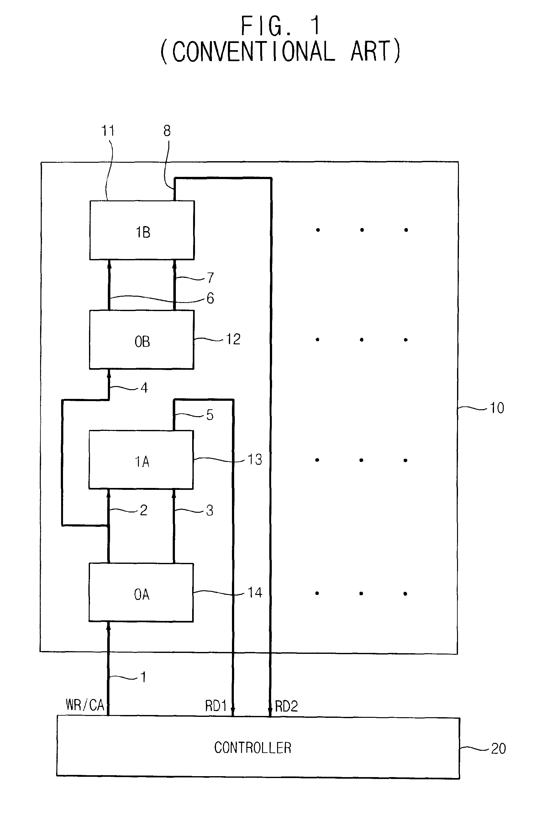 Memory system having low power consumption