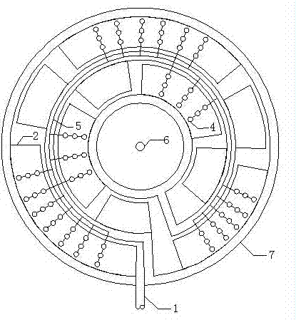 Annular aeration biological filter sewage low carbon treatment reactor