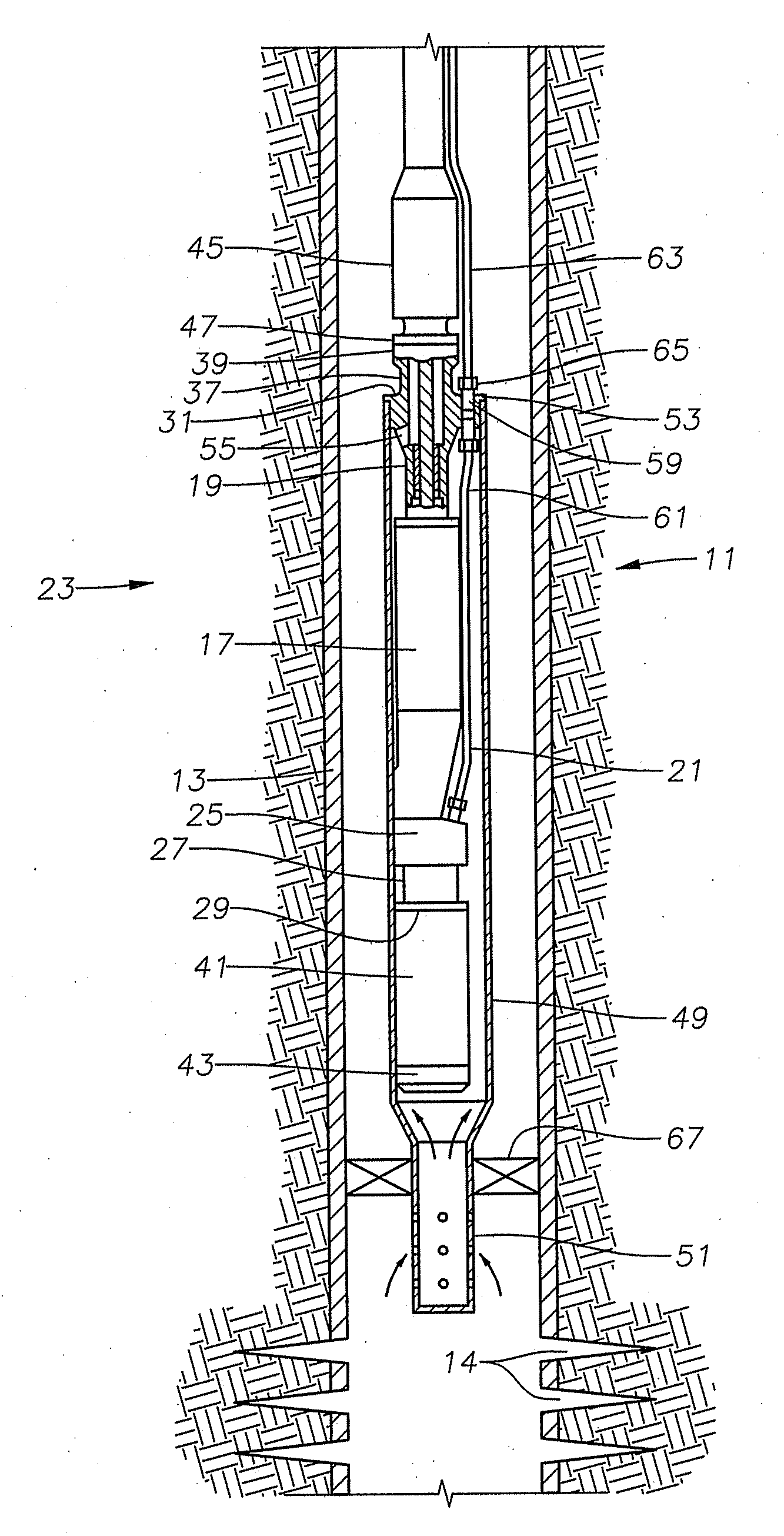 Intake for shrouded electric submersible pump assembly