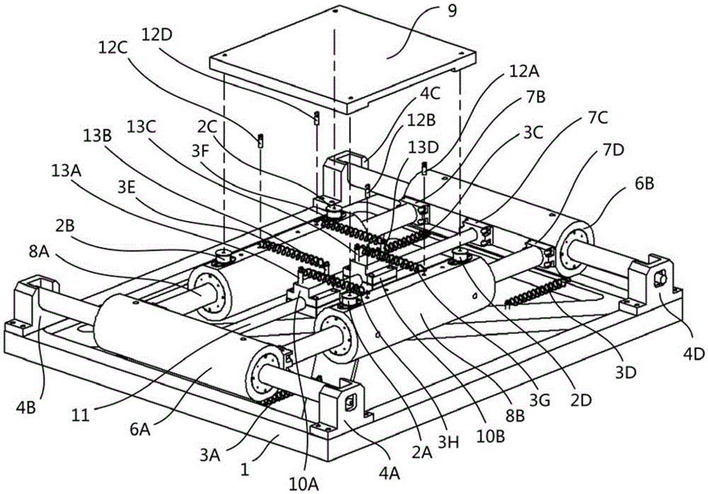 Three-dimensional shock-absorbing and isolation platform for floating object protection