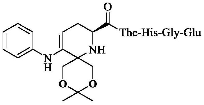 Dioxane-modified tetrahydrocarboline-3-formyl-The-HGE as well as preparation, antithrombotic activity and application thereof